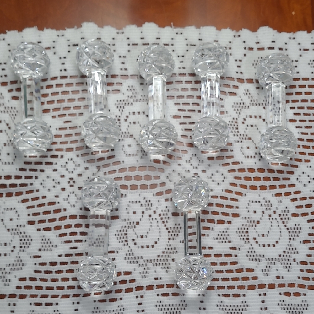 Crystal Glass Knife Rest Set
